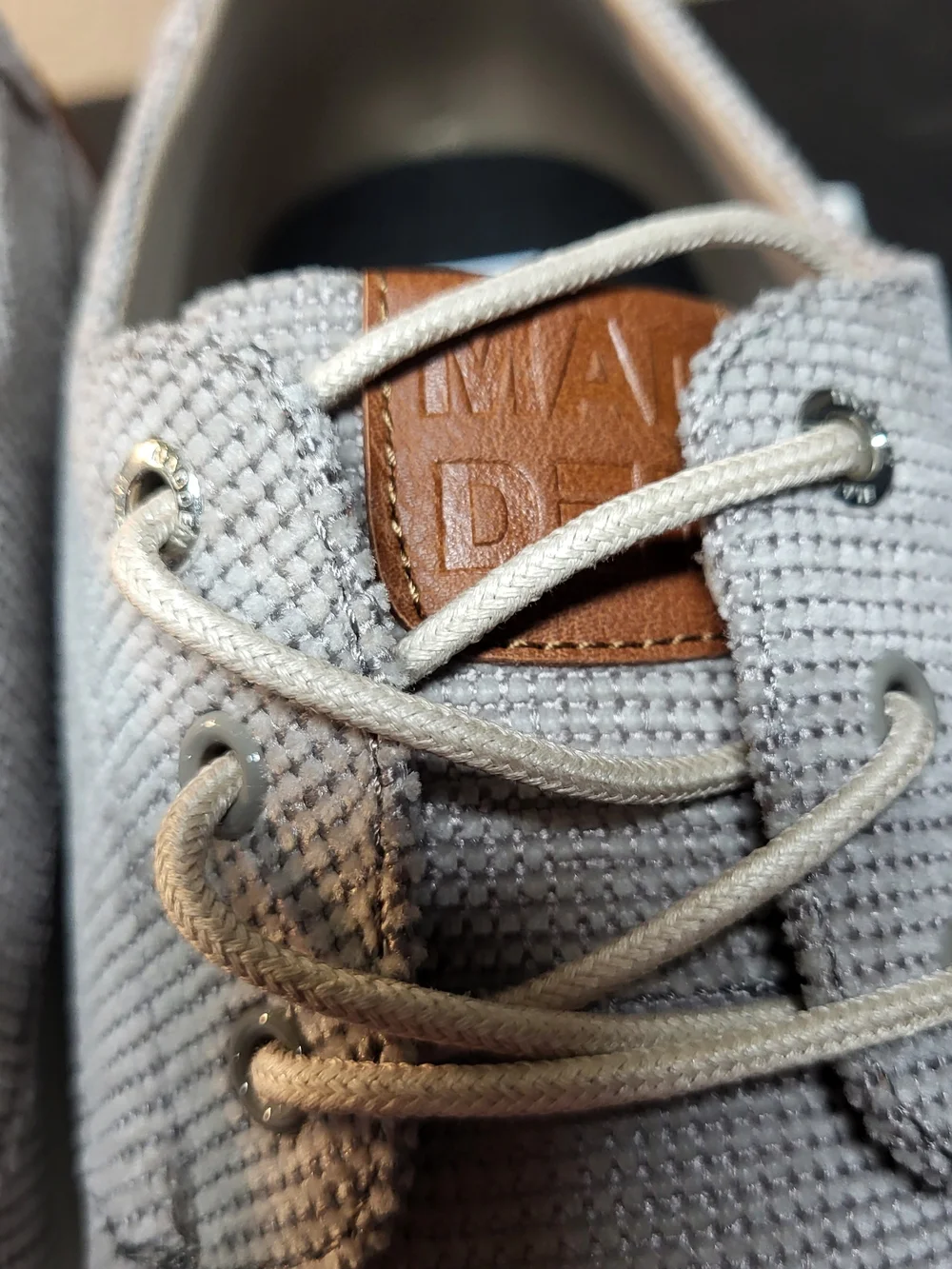 Steve Madden Gray Knit Lace-Up Sneaker for Men